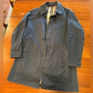 Barbour Men's Navy Jacket with Plaid Lining